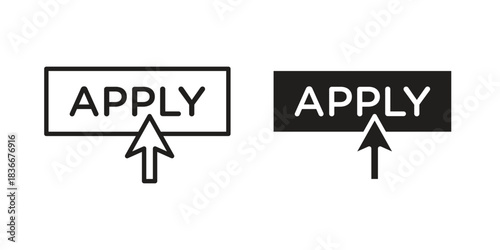 Apply icons Symbol, logo illustration. icon concept for web design