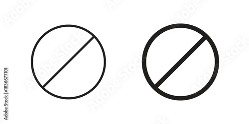 Blocked icons Symbol, logo illustration. icon concept for web design