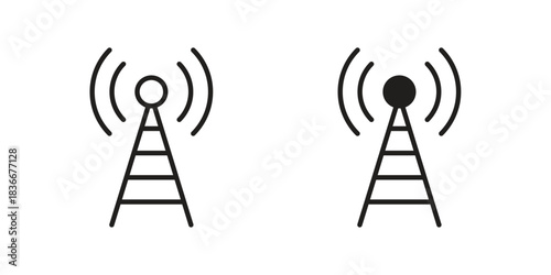 Broadcast icons Symbol, logo illustration. icon concept for web design