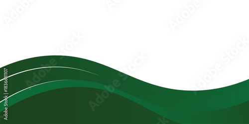 Abstract green wavy business background. abstract wave background. vector illustration