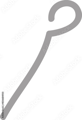 Shepherd Crook Line Drawing