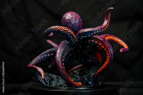 Kraken animal on isolated background