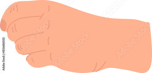 Clenched Fist Side View