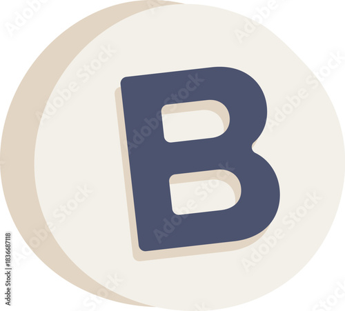 Beads B Letter Element