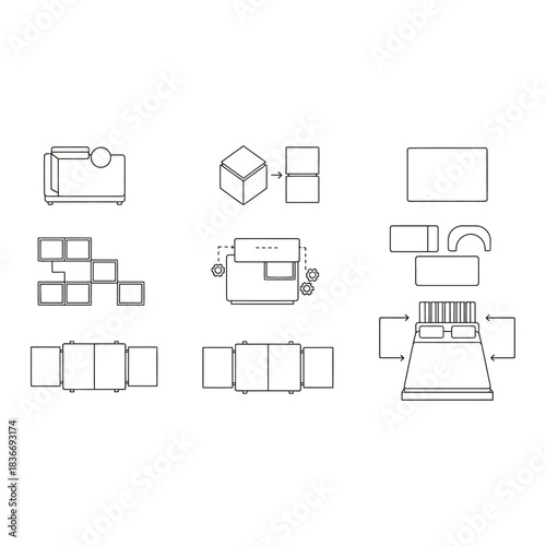 furniture layout plan showcasing interior design concepts for space planning room arrangement and architectural design ideas in a blueprint format