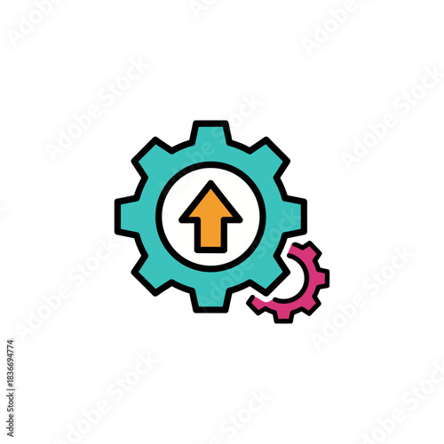 gear mechanism upgrade implementing system enhancements improving processes and increasing efficiency in digital workflow for business progress