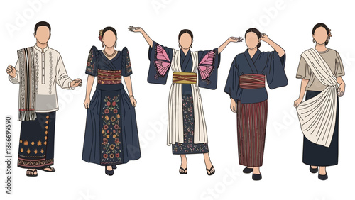 Celebrate global heritage with diverse cultural clothing styles from around the world, honoring fashion traditions and vibrant ethnic designs in a modern way