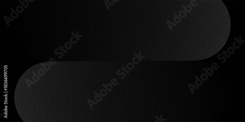 Grey abstract curved wavy lines on black background. Black background with line curve design. Blurred black silk fabric. Iridescent and shining like a star in the night sky, It has a taffeta-like body