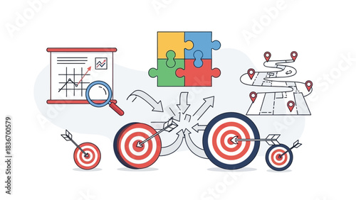 Collaborative team meeting generating innovative ideas and strategic solutions, illustrating a dynamic project development process with creative thinking and problem-solving