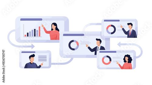 Online Learning and Presentation Software Demonstrating Virtual Collaboration and Educational Tools