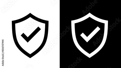 Security Shield with Checkmark Icon