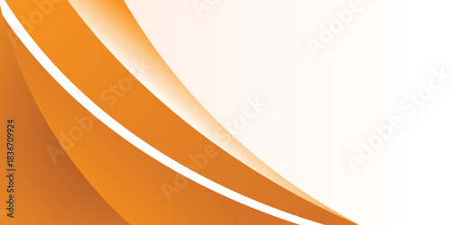 
abstract creative orange curve line background design vector.