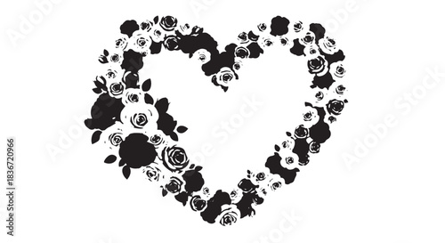 Heart Made From Animal Paw Prints: A Playful Symbol of Love for Pets.