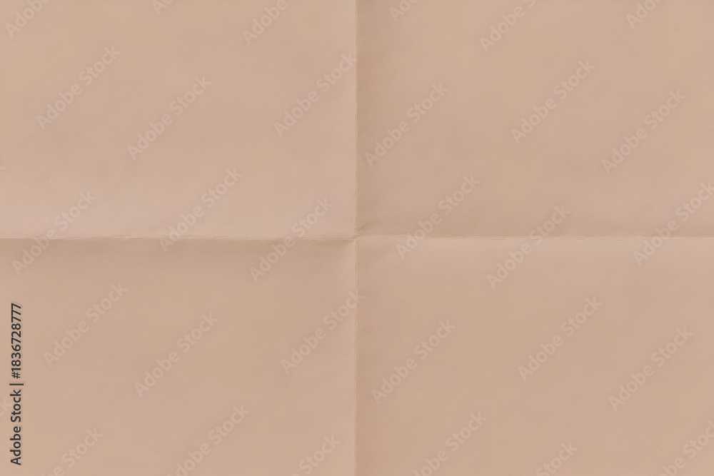 Fototapeta premium ​Simple Folded Pale Brown Paper Texture Background