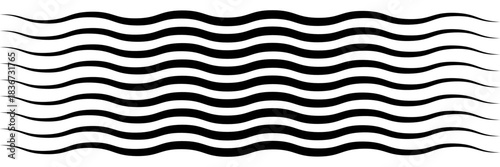 Waves line set. Wave ornament pattern. Set of wavy zigzag lines. Wave thin line background. Vector zigzag and wavy horizontal underline. Vector