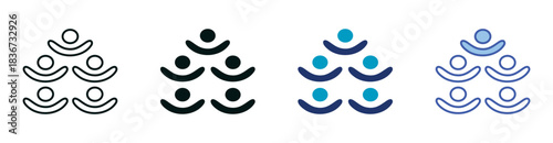 Youth Icon Set Consisting of Multiple Styles Vector Illustration