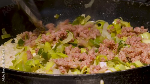 Sizzling Ingredients Come Together for a Delicious Dish