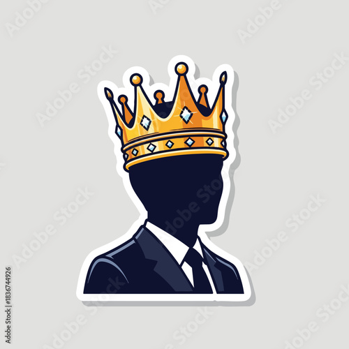Business Leader with Crown