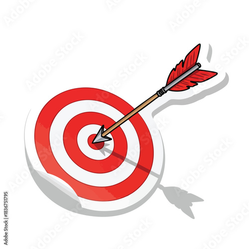 Arrow Hits Target Center