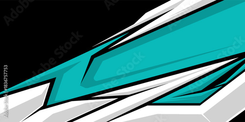Abstract sporty background. Abstract racing graphic design, vector design for vehicle wrap, jersey, gamer, esport, racing car, rally, and adventure ready to print