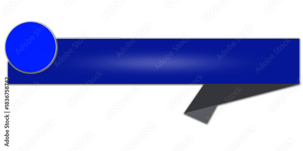 Obraz premium Blue Tech Lower Third Subtitle Banner