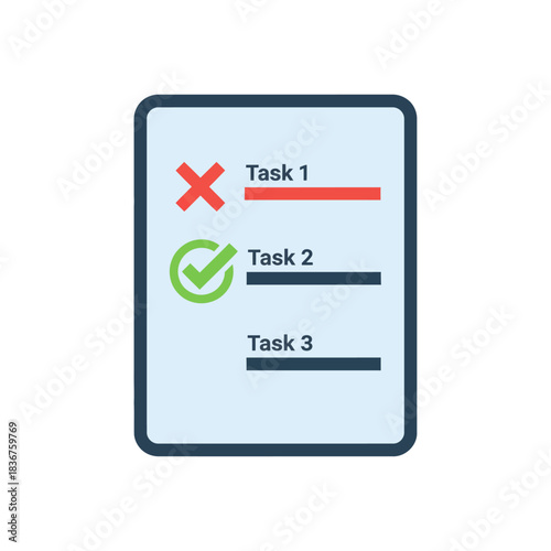 Task list management showing completed and incomplete tasks perfect for visualizing productivity efficiency in project workflow  progress tracking