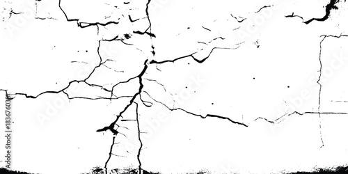 White black grey wall, floor with pattern and cracks. cracked white paint on a white background. 