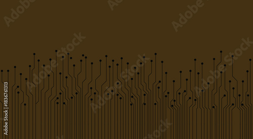 Abstract background with technology circuit board texture. Artificial intelligence electronic board. Communication and engineering concept. Vector illustration