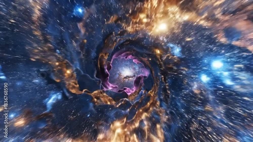 Cosmic Vortex - A Captivating Journey Through the Universes Depths and Wonders.