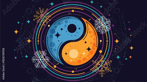 MYSTIC WINTER SOLSTICE MOON & SUN BALANCE