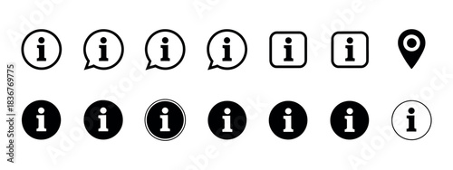 Information Icon Vector – Universal Info Symbol for Help, Support, UI Notice and Interface Guides