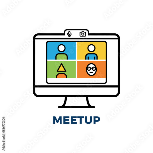 virtual meetup diverse team connecting online via video call fostering collaboration and remote communication perfect for tech blogs and business websites
