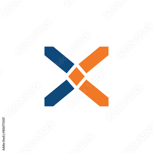 x logo design element for branding identity concept symbol for technology startups marketing agencies business consulting firms.