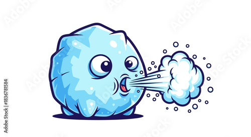 whimsical snow puff unleashes a powerful, refreshing burst of icy breath