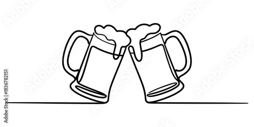 Single line drawing of a thumbs up symbol inside a circle, representing approval, agreement, and positive feedback in social media and online communication. Vector, illustration