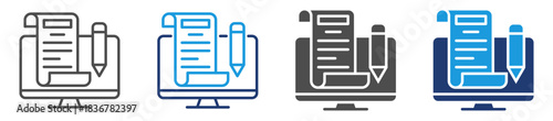 copywriting icon sheet multiple style