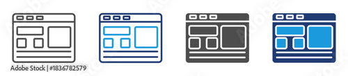 template icon sheet multiple style