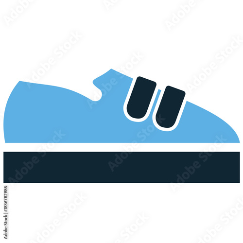 Kid shoes icon vector for childhood and footwear themes. Symbolizes growth, school readiness, and playful activities. Ideal for daycare, retail, or parenting projects.