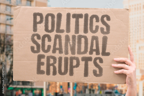 Fotografie "Politics Scandal Erupts" Corruption revelations shock public