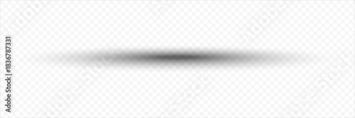 Realistic round shadow and shadow effect. Poster, flyer, business card, banner shadow collection. PNG shadow isolated on transparent background.