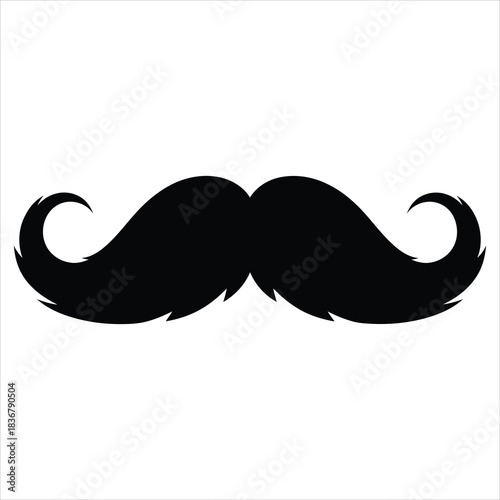 Black Mustache Silhouette