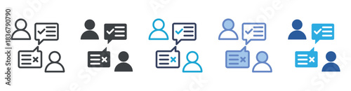 Complaint icon set multiple style collection