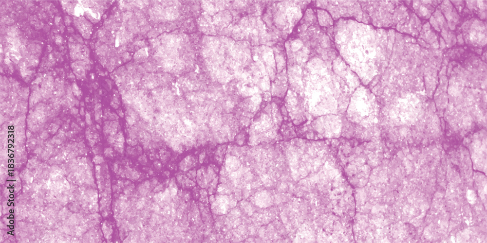 Fototapeta premium Vibrant purple cracked texture background with a granular surface and a network of fine fracture lines providing an artistic and visually engaging backdrop