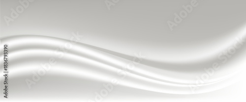 Silk background Design for product advertising for catalog.white silk background.gold fabric background. smooth texture. vector illustrations