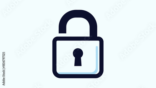 Unlocked Padlock Icon for Digital Security, Open Access, Cyber Protection, and Online Freedom Symbol