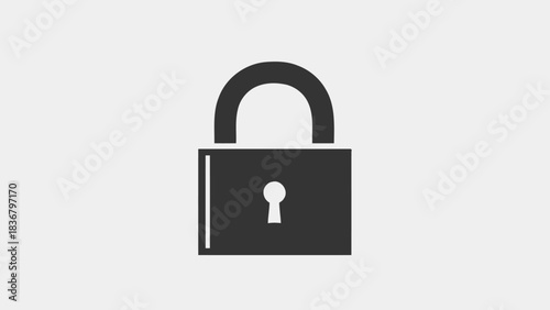 Secure padlock icon for digital safety, internet security, privacy, data protection, and access control.