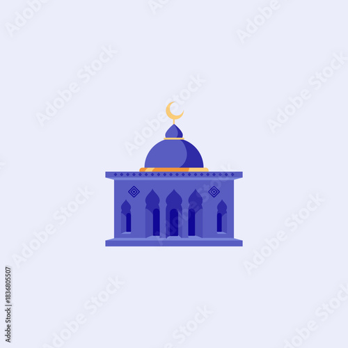 islamic icons set of vector design