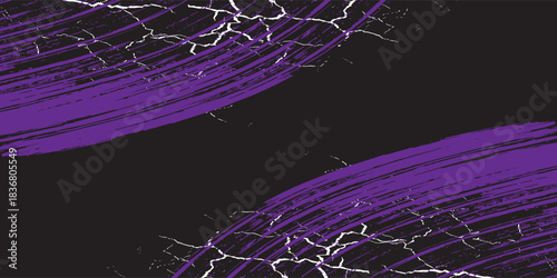 Black sports background design with abstract template. Sports players in various activities. Football, basketball, baseball, tennis, rugby, cycling, purple art, Vector Ilustration.