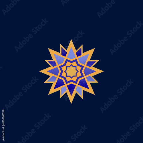 islamic icons set of vector design