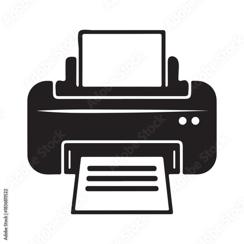printer icon vector illustration